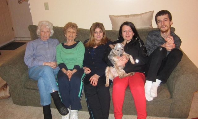 Ad and Chandrika's mom  Vivian (89), her sister Ruth, Chandrika and kids Lisa and Jarrad