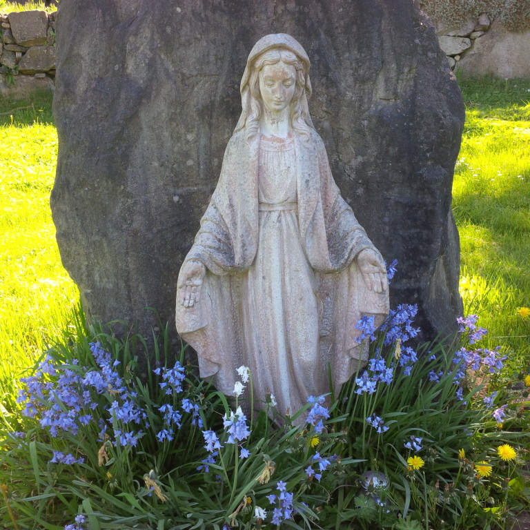 Mary in the garden