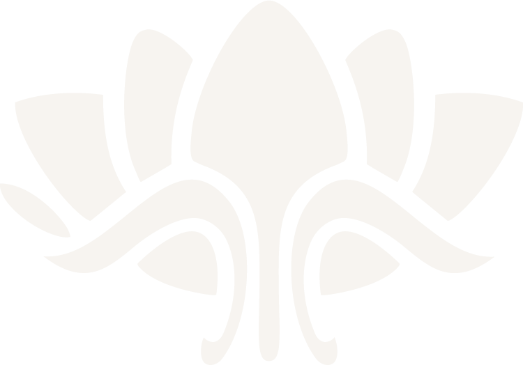 Salt Spring Centre of Yoga white lotus logo