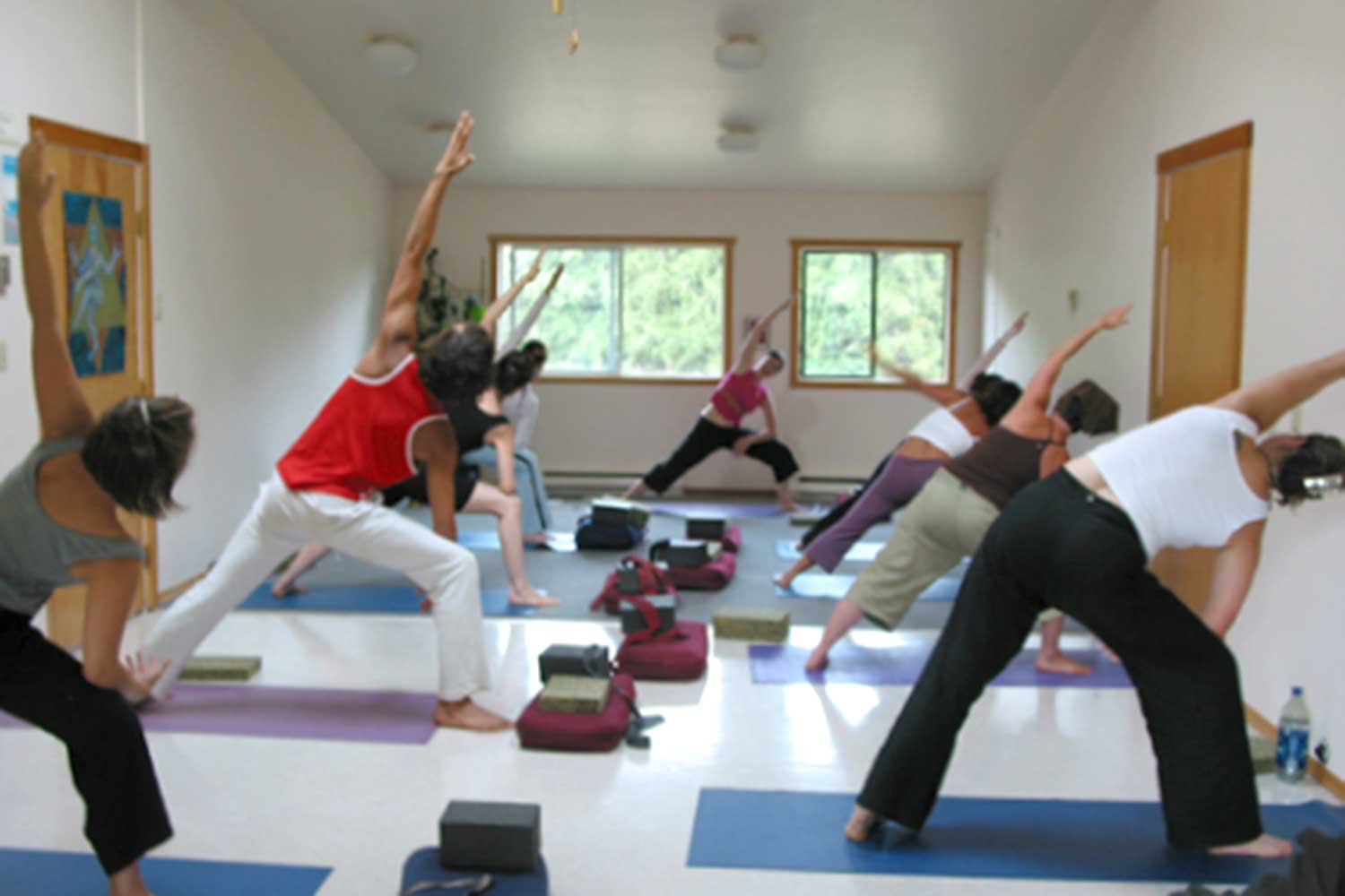 Yoga Teacher training in the Garden House at The Salt Spring Centre of Yoga