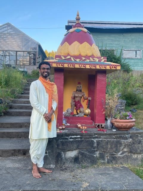 Vinayak at the temple