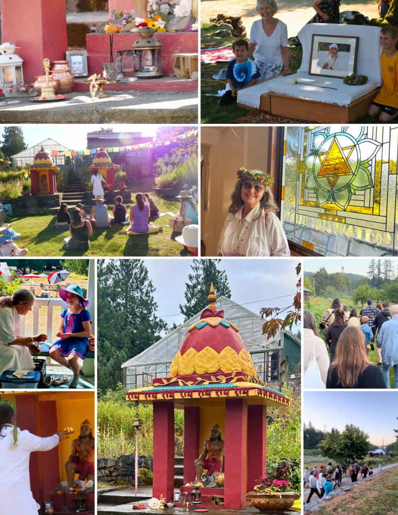 Ceremonies 50th annual community yoga retreat at the salt spring centre of yoga